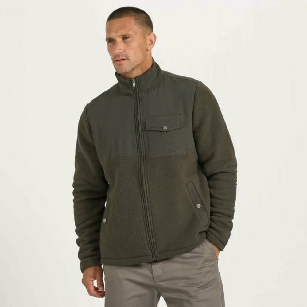 Vuori Morrow Sherpa Fleece Jacket V537 Medium Full Zip Outdoor Gorpcore Men